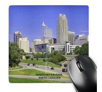 3dRose mp_55277_1 8 x 8 Downtown Raleigh, North Carolina Mouse Pad