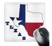 3dRose mp_58725_1 8 x 8 Texas State Flag in The Outline map and Letters of Texas. Mouse Pad