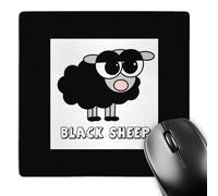 3dRose mp_6158_1 8 x 8-Inch Little Black Sheep Design Mouse Pad