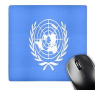 3dRose mp_62556_1 8 x 8-Inch The Un Flag Mouse Pad