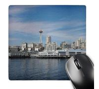 3dRose mp_65219_1 8 x 8-Inch Seattle on The Bay View Photograph Mouse Pad