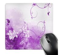 3dRose mp_66157_1 8 x 8-Inch Pretty Purple Lilly Mouse Pad