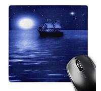 3dRose mp_6670_1 8 x 8-Inch Pirate Ship - SmudgeArt Ship Art Mouse Pad
