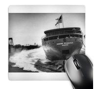 3dRose mp_6817_1 8 x 8-Inch Launching of The Edmund Fitzgerald Mouse Pad