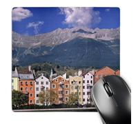 3dRose mp_69907_1 8 x 8-Inch Austria, Innsbruck, Village Along The Inn River-Eu03 Rer0016 - RIC Ergenbright Mouse Pad