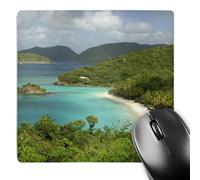 3dRose mp_70005_1 8 x 8-Inch USVI, St. John, Trunk Bay, Virgin Islands Np-Ca37 Cmi0147 - Cindy Miller Hopkins Mouse Pad