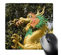 3dRose mp_75249_1 8 x 8-Inch Dragon Sculpture, Ratchaburi Province, Thailand-As36 Tha0055 - Tom Haseltine Mouse Pad