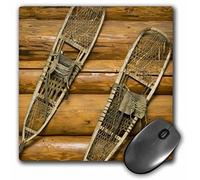 3dRose mp_76334_1 8 x 8-Inch Old Snow Shoes, Winter, British Columbia-Cn02 Pcl0304 - Paul Colangelo Mouse Pad