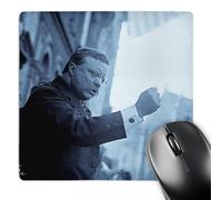 3dRose mp_77444_1 8 x 8-Inch Theodore Roosevelt The Bull Moose Speaks Cyan Mouse Pad