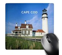 3dRose mp_80839_1 8 x 8-Inch Lighthouse on Cape Cod in Massachusetts Mouse Pad