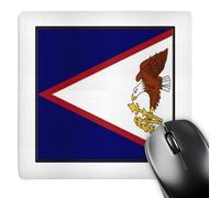 3dRose mp_80896_1 8 x 8-Inch Photo of American Samoa Flag Button Mouse Pad