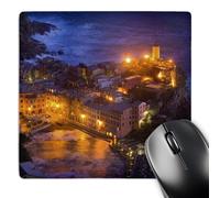 3dRose mp_82074_1 8 x 8-Inch Italy, Vernazza, Cinque Terre, Evening - Eu16 Bja0773 - Jaynes Gallery Mouse Pad