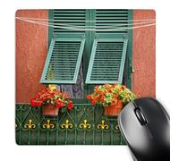 3dRose mp_82172_1 8 x 8-Inch Italy, Tuscany, Cinque Terre, Riomaggiore House - Eu16 Rdu0212 - Richard Duval Mouse Pad