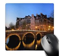 3dRose mp_82305_1 8 x 8-Inch Netherlands, Amsterdam, Keisersgracht Canal - Eu20 Jen0008 - Jim Engelbrecht Mouse Pad