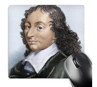 3dRose mp_83052_1 8 x 8-Inch Engraving of Blaise Pascal, Mathematician, Historical Art - Hi12 Pri0283 - Prisma Mouse Pad