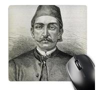 3dRose mp_83120_1 8 x 8-Inch Abdul Hamid Ii, Sultan of The Ottoman Empire, Engraving - Hi13 Pri0284 - Prisma Mouse Pad