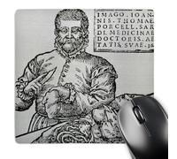 3dRose mp_83176_1 8 x 8-Inch John Thomas Porcell, Spanish Doctor, Engraving - Hi13 Pri0378 - Prisma Mouse Pad