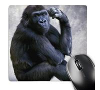 3dRose mp_88400_1 8 x 8-Inch California, San Diego Zoo. Lowland Gorilla - Us05 Gje0031 - Gavriel Jecan Mouse Pad