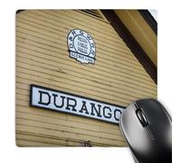 3dRose mp_88890_1 8 x 8-Inch Train Station, Durango and Silverton Railroad Co - Us06 Dfr0025 - David R. Frazier Mouse Pad