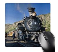 3dRose mp_88941_1 8 x 8-Inch Durango and Silverton Narrow Guage Railroad, Trains - Us06 Lkl0010 - Lee Klopfer Mouse Pad