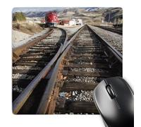 3dRose mp_90015_1 8 x 8-Inch Northern and Pacific Train, Horseshoe Bend Idaho - Us13 Dfr0532 - David R. Frazier Mouse Pad