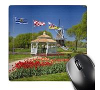 3dRose mp_91172_1 8 x 8-Inch Windmill Island Park Tulips, Holland, Michigan - Us23 Dfr0036 - David R. Frazier Mouse Pad