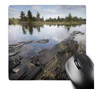 3dRose mp_91452_1 8 x 8-Inch Alder Creek, Rainy Lake, Voyageurs Np, Mn - Us24 Rkl0063 - Raymond Klass Mouse Pad