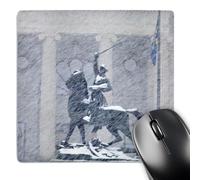 3dRose mp_91835_1 8 x 8-Inch Thomas Meagher Statue, Helena, Montana - Us27 Cha17 - Chuck Haney Mouse Pad