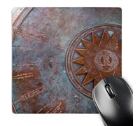 3dRose mp_92385_1 8 x 8-Inch Brass Compass, New Hampshire - Us30 Jmo1237 - Jerry and Marcy Monkman Mouse Pad