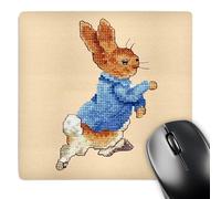 3dRose mp_932_1 8 x 8-Inch Peter Rabbit Mouse Pad