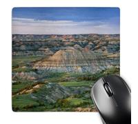 3dRose mp_93307_1 8 x 8-Inch Badlands, Theodore Roosevelt Np, North Dakota - Us35 Cha0194 - Chuck Haney Mouse Pad