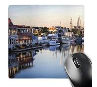 3dRose mp_94240_1 8 x 8-Inch Sunrise Along Shems Creek, Charleston, South Carolina - Us41 Aje00 - Adam Jones Mouse Pad