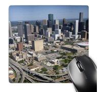 3dRose mp_94430_1 8 x 8-Inch Interstate 45, Us Highway 59, Houston, Texas - Us44 Dfr0170 - David R. Frazier Mouse Pad