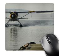 3dRose mp_96919_1 8 x 8-Inch Wa, San Juan Islands, Float Plane, Aviation - Us48 Tdr0544 - Trish Drury Mouse Pad