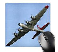 3dRose mp_97114_1 8 x 8-Inch B-17G Flying Fortress Aluminum Overcoat, War Plane - Us50 Bfr0034 - Bernard Friel Mouse Pad