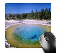 3dRose mp_97282_1 8 x 8-Inch Wyoming, Yellowstone Np, Geyser Basin - Us51 Cmi0012 - Cindy Miller Hopkins Mouse Pad