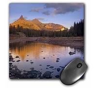 3dRose mp_97618_1 8 x 8-Inch Pilot Peak and Index Peak, Wyoming USA - Us51 Tfi0061 - Tim Fitzharris Mouse Pad
