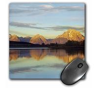 3dRose mp_97626_1 8 x 8-Inch Teton Range from Oxbow Bend, Grand Teton, Wyoming - Us51 Tfi0074 - Tim Fitzharris Mouse Pad