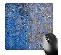 3dRose mp_98537_1 8 x 8-Inch Rusty Blue Metal Mouse Pad