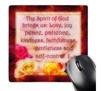 3dRose mp_98690_1 8 x 8-Inch The Spirit of God Beautiful Flower Art Mouse Pad