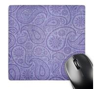 3dRose mp_99381_1 8 x 8-Inch Fun Lavender Paisley Pattern- Fashion Mouse Pad