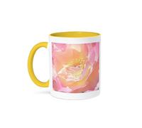 3dRose Porcelain Rose Macro Designs Inspired by Nature Flowers 11oz Two-Tone Yellow Mug