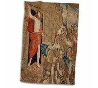 3dRose "Tapestry in The Vatican Museum, Rome, Italy, Eu16 Jse0001, Jan and Stoney Edwards Towel, Polyester/Cotton, White, 15 x 22-Inch