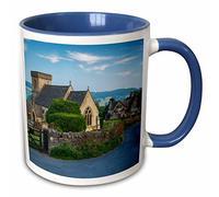 3dRose The Cotswolds Village of Snowshill, Gloucestershire, England - Two Tone Blue Mug, Ceramic, Blue, 10.16 x 7.62 x 9.52 cm