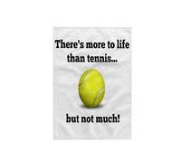 3dRose "Theres More To Life Than Tennis But Not Much Towel, Multi-Colour, 15 x 22-Inch