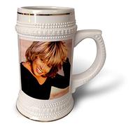 3dRose Tina Turner - Stein Mug, 18oz, 22oz, White
