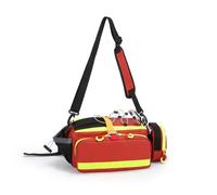 3DTengkit Empty EMT Trauma Kit,Waterproof First Aid Bag,Emergency Medical Bag Organizer,with Reflective Strips Outdoor Rescue Bag. (Red)