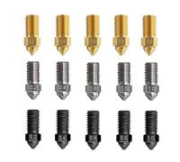 3DTOOLS 15PCS 3D Printer Nozzle for Elegoo Neptune 4/4PRO Nozzle Nozzles Brass Copper Plated Hardened Steel Nozzle 0.2 0.4 0.6 0.8 1.0mm