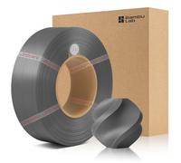 3DTOOLS Bamboo Original 1.75MM ABS Refill Filament Good Heat & Freezing Resistance Eco Friendly with RFID for Bambu Lab X1,P1 P2S,H2D AMS 1KG +/- 0.03mm (Without Spool) (Silver 40102)