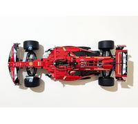 3Dudes & Dad Horizontal Wall Mount Compatible with LEGO® Technic Ferrari SF24 F1 Car (42207) - Perfect-Fit Model Display Bracket - Secure & Robust - Easy Installation with Supplied Fixings